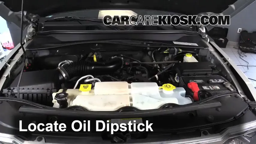 2011 Jeep Liberty Sport 3.7L V6 Huile Vérifier le niveau de l'huile